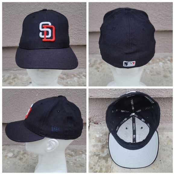 New Era San Diego Padres Fitted 100% Wool Hat - Picture 1 of 6